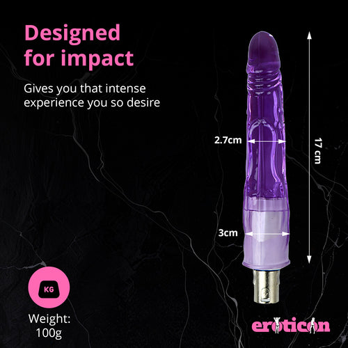 Dildo Attachment Purple 17cm Exclusive for Eroticon SM